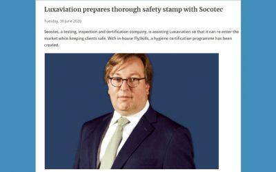 Luxaviation prepares thorough safety stamp with Socotec